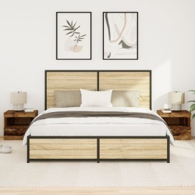 Comprar Armarios de Noche con Luces LED 2 pcs