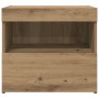 Cajones de Noche  con Luces LED 2 pcs Roble Artesanal 50x40x45 cm | Foro24.es | Tu tienda online para hogar, jardín y más Foro24.es