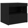 Cajones de Noche  con Luces LED 2 pcs Negro Roble 50x40x45 cm | Foro24.es | Tu tienda online para hogar, jardín y más Foro24.es