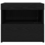 Cajones de Noche  con Luces LED 2 pcs Negro Roble 50x40x45 cm | Foro24.es | Tu tienda online para hogar, jardín y más Foro24.es