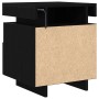 Gabinete de Noche con Luces LED 2 pcs Negro Roble 40x39x48.5 cm de , Mesitas de noche - Ref: Foro24-862187, Precio: 135,01 €,...