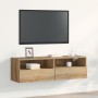 Mueble de Televisión de Roble Artisan 100x30x30 cm de Madera Elaborada de , Muebles TV - Ref: Foro24-862190, Precio: 56,83 €,...
