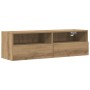 Mueble de Televisión de Roble Artisan 100x30x30 cm de Madera Elaborada de , Muebles TV - Ref: Foro24-862190, Precio: 56,83 €,...