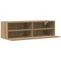 Mueble de Televisión de Roble Artisan 100x30x30 cm de Madera Elaborada de , Muebles TV - Ref: Foro24-862190, Precio: 56,83 €,...