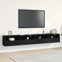 Gabinetes de Pared para TV 2 pcs Negro Roble 100x30x30 cm Madera Elaborada de , Muebles TV - Ref: Foro24-862193, Precio: 108,...