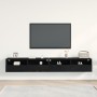 Gabinetes de Pared para TV 2 pcs Negro Roble 100x30x30 cm Madera Elaborada de , Muebles TV - Ref: Foro24-862193, Precio: 108,...