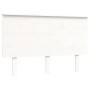 Estructura de cama con cabecero madera maciza blanco 140x190 cm de vidaXL, Camas y somieres - Ref: Foro24-3193382, Precio: 15...