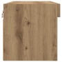 Gabinetes para TV de con luces LED 2 piezas en roble artesanal 80x30x30 cm de , Muebles TV - Ref: Foro24-862203, Precio: 72,3...