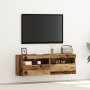Muebles para TV con luces LED 2 piezas Madera antigua 60x30x40 cm de , Muebles TV - Ref: Foro24-862207, Precio: 87,81 €, Desc...