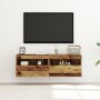 Muebles para TV con luces LED 2 piezas Madera antigua 60x30x40 cm de , Muebles TV - Ref: Foro24-862207, Precio: 87,81 €, Desc...
