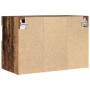 Mueble de TV de pared con luces LED Madera vieja 60x30x40 cm | Foro24.es | Tu tienda online para hogar, jardín y más Foro24.es
