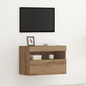 Comprar módulo de TV con luces LED Roble Artesano