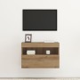 módulo de TV  con luces LED Roble Artesano 60x30x40 cm | Foro24.es | Tu tienda online para hogar, jardín y más Foro24.es