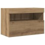 Gabinetes de TV con luces LED 2 pcs Roble artesanal 60x30x40 cm de , Muebles TV - Ref: Foro24-862209, Precio: 86,24 €, Descue...