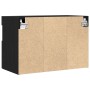 Gabinetes de pared para TV  con luces LED 2 pcs Roble Negro 60x30x40 cm | Foro24.es | Tu tienda online para hogar, jardín y más Foro24.es