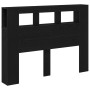 Cabecero LED Negro Roble 140x18,5x40 cm Madera elaborada de , Cabeceros y pies de cama - Ref: Foro24-862212, Precio: 96,91 €,...