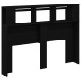 Cabecero LED Negro Roble 140x18,5x40 cm Madera elaborada de , Cabeceros y pies de cama - Ref: Foro24-862212, Precio: 96,91 €,...