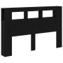 Cabecero LED Negro Roble 160x18,5x45 cm Madera elaborada de , Cabeceros y pies de cama - Ref: Foro24-862213, Precio: 102,58 €...