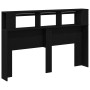 Cabecero LED Negro Roble 160x18,5x45 cm Madera elaborada de , Cabeceros y pies de cama - Ref: Foro24-862213, Precio: 102,58 €...