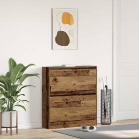 Armario para Zapatos con Cajón Abatible Madera Vieja 80x21x87,5 cm de , Zapateros y organizadores de calzado - Ref: Foro24-86...
