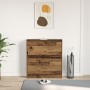 Armario para Zapatos con Cajón Abatible Madera Vieja 80x21x87,5 cm de , Zapateros y organizadores de calzado - Ref: Foro24-86...