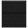 Zapatero con cajón flip Negro Roble 80x21x87,5 cm de , Zapateros y organizadores de calzado - Ref: Foro24-862216, Precio: 88,...
