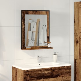 Espejo de baño madera envejecida 50x12x60 cm madera de ingeniería de , Tocadores de baño - Ref: Foro24-862220, Precio: 46,81 ...
