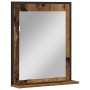 Espejo de baño madera envejecida 50x12x60 cm madera de ingeniería de , Tocadores de baño - Ref: Foro24-862220, Precio: 46,81 ...