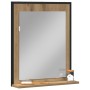 Espejo de baño Roble Artesanal 50x12x60 cm Madera elaborada de , Tocadores de baño - Ref: Foro24-862221, Precio: 43,58 €, Des...