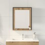 Espejo de baño Roble Artesanal 50x12x60 cm Madera elaborada de , Tocadores de baño - Ref: Foro24-862221, Precio: 43,58 €, Des...
