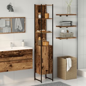 Armario de baño Madera Vieja 33x33x185,5 cm Madera de Ingeniería de , Tocadores de baño - Ref: Foro24-862238, Precio: 80,34 €...