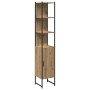 Armario de baño de roble artesanal 33x33x185,5 cm de madera elaborada de , Tocadores de baño - Ref: Foro24-862239, Precio: 80...
