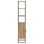 Armario de baño de roble artesanal 33x33x185,5 cm de madera elaborada de , Tocadores de baño - Ref: Foro24-862239, Precio: 80...
