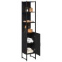 Armario de Baño Negro Roble 33x33x185,5 cm Madera Ingenierizada de , Tocadores de baño - Ref: Foro24-862240, Precio: 85,03 €,...