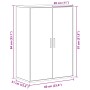 Aparador Roble Artesanal 60x31x84 cm Madera Elaborada de , Aparadores - Ref: Foro24-862262, Precio: 84,53 €, Descuento: %