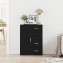 Aparador Negro de Roble 60x31x84 cm Madera Elaborada de , Aparadores - Ref: Foro24-862266, Precio: 100,81 €, Descuento: %