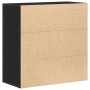 Bufé Roble Negro 79x38x80 cm Madera Sólida de , Aparadores - Ref: Foro24-862269, Precio: 95,28 €, Descuento: %