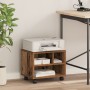 Soporte para Impresora con Ruedas Madera Antigua 41x32x33,5 cm de , Soportes para impresoras - Ref: Foro24-862276, Precio: 41...