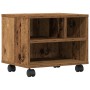 Soporte para Impresora con Ruedas Madera Antigua 41x32x33,5 cm de , Soportes para impresoras - Ref: Foro24-862276, Precio: 41...