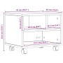 Soporte para Impresora con Ruedas Madera Antigua 41x32x33,5 cm de , Soportes para impresoras - Ref: Foro24-862276, Precio: 41...