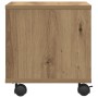 Soporte para impresora con ruedas Roble Artesano 41x32x33,5 cm de , Soportes para impresoras - Ref: Foro24-862277, Precio: 41...