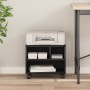 Soporte para impresora  con ruedas roble negro 41x32x34.5 cm | Foro24.es | Tu tienda online para hogar, jardín y más Foro24.es