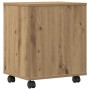 Soporte para Impresora con Ruedas Roble Artisan 41x32x48 cm de , Soportes para impresoras - Ref: Foro24-862280, Precio: 49,11...