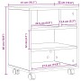 Soporte para Impresora con Ruedas Roble Artesanal 41x32x48 cm de , Soportes para impresoras - Ref: Foro24-862281, Precio: 51,...