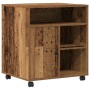Soporte para Impresora con Ruedas de madera antigua 60x50x67 cm de , Soportes para impresoras - Ref: Foro24-862282, Precio: 9...