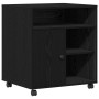Soporte de impresora con ruedas de roble negro 60x50x67 cm de , Soportes para impresoras - Ref: Foro24-862284, Precio: 99,79 ...