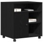 Soporte de impresora con ruedas de roble negro 60x50x67 cm de , Soportes para impresoras - Ref: Foro24-862284, Precio: 99,79 ...
