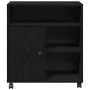 Soporte de impresora con ruedas de roble negro 60x50x67 cm de , Soportes para impresoras - Ref: Foro24-862284, Precio: 99,79 ...
