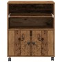 Carrito para Impresora con Ruedas Madera Vieja 60x48x74 cm de , Soportes para impresoras - Ref: Foro24-862285, Precio: 101,36...
