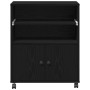 Soporte para Impresora con Ruedas de Madera Negra 60x48x74 cm de , Soportes para impresoras - Ref: Foro24-862287, Precio: 103...